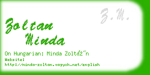 zoltan minda business card